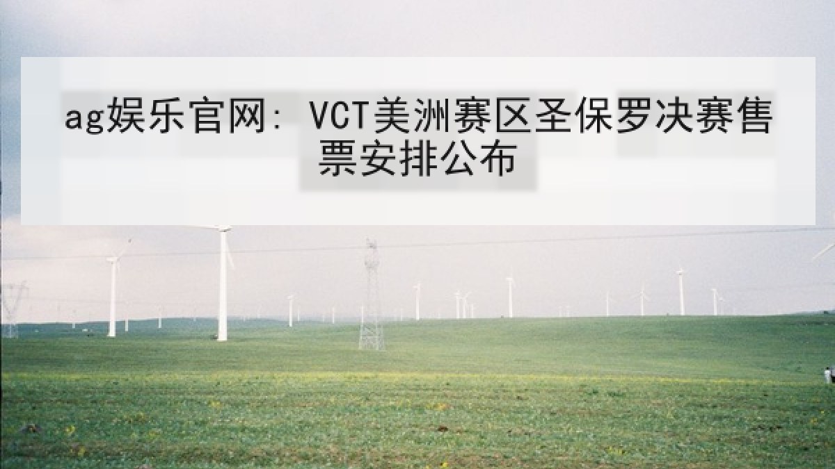 ag娱乐官网: VCT美洲赛区圣保罗决赛售票安排公布